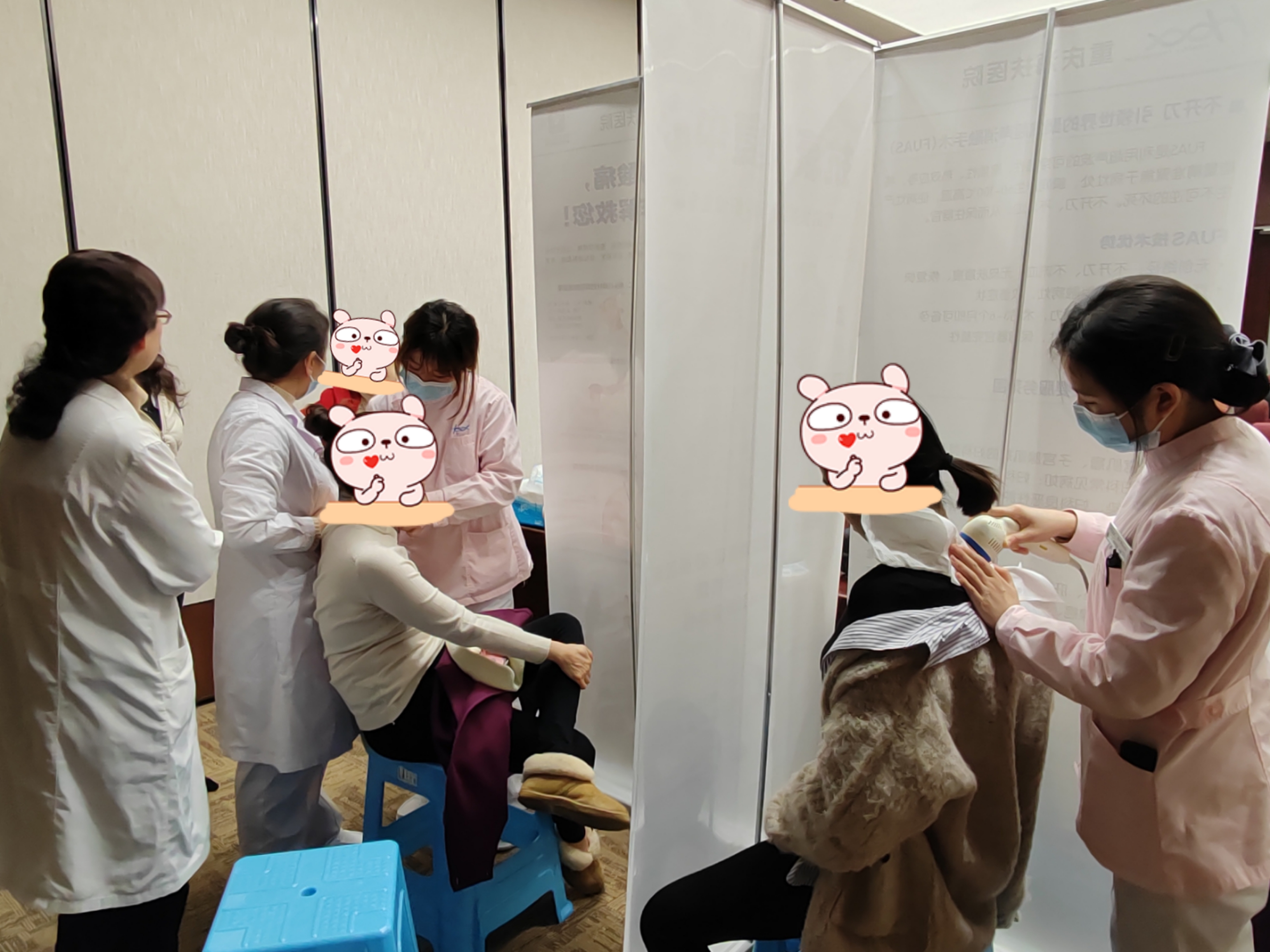 久久卫宫·关爱女性保护子宫健康公益行在重庆市经济和信息化委员会进行理疗义诊